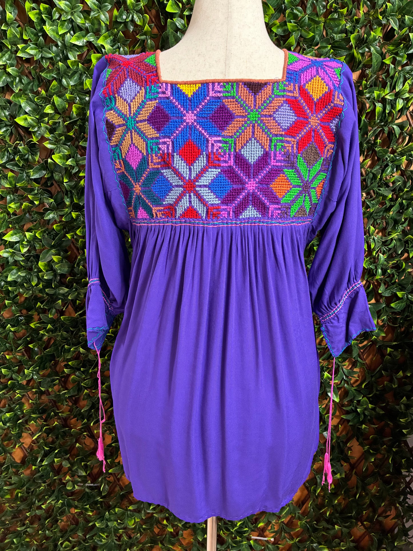 Blusón Artesanal Punto de Cruz