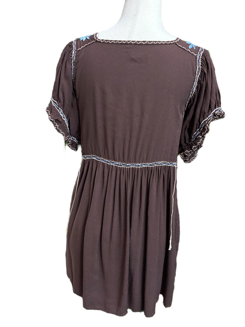 Blusón Punto de Cruz manga corta