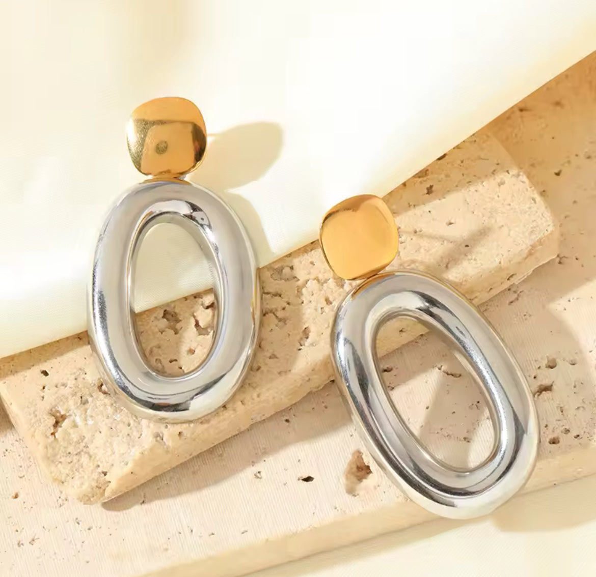 Aretes Zoe - Metales Mixtos