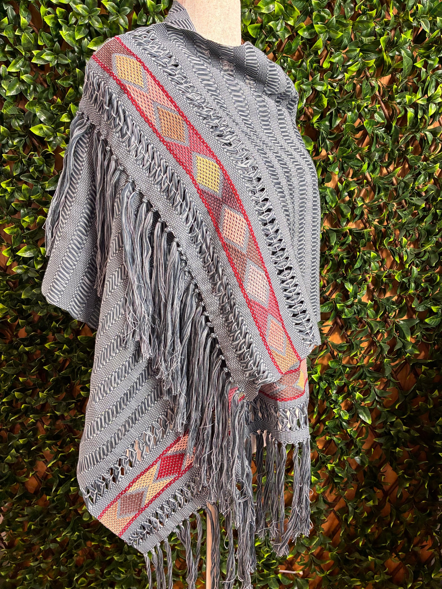 Rebozo Artesanal de Telar de Cintura