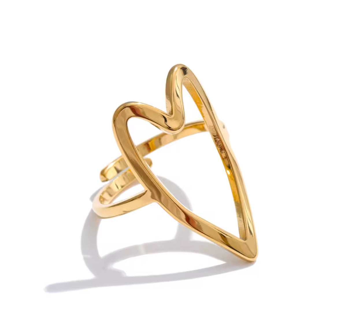 Anillo Ajustable con Diseño de Corazón