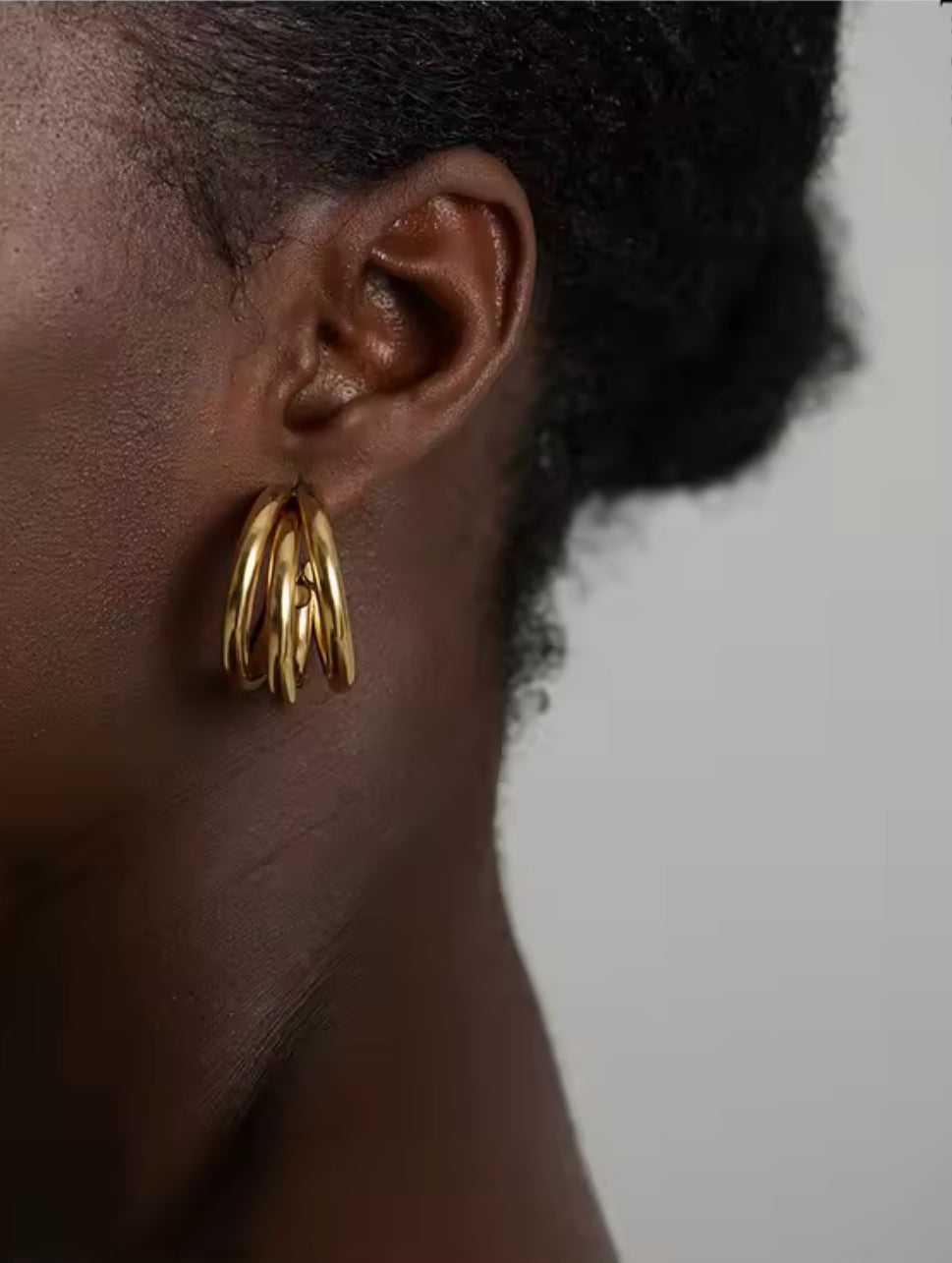 Aretes Triple Aro