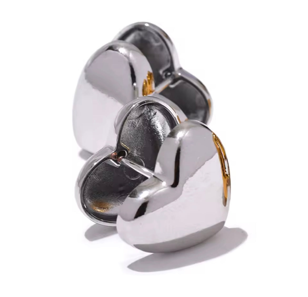 Aretes Corazón doble cara