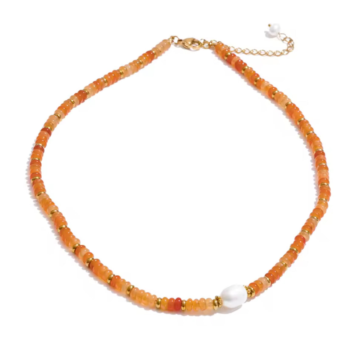 Collar Boho & Perla de Río