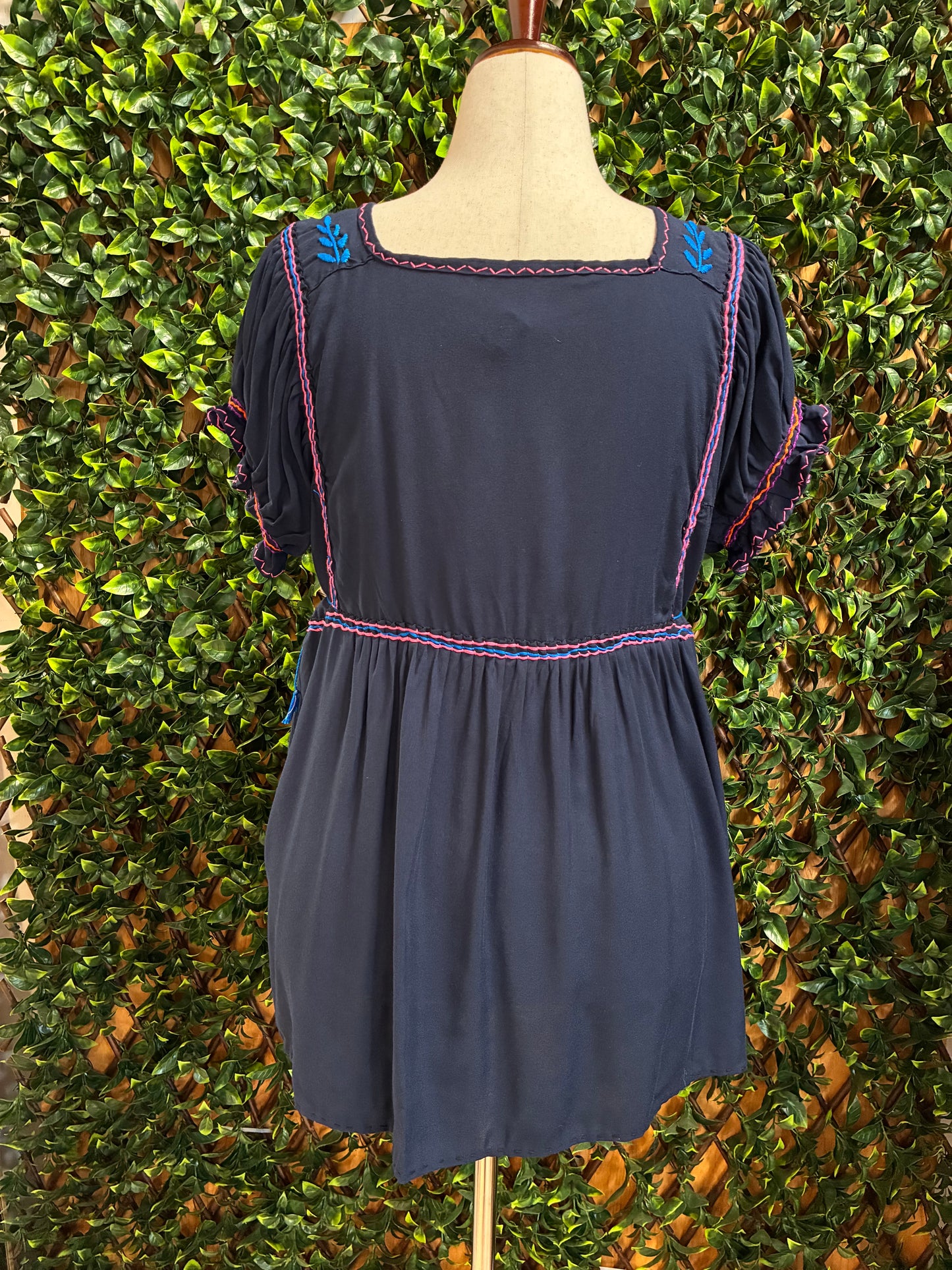 Blusón Punto de Cruz manga corta