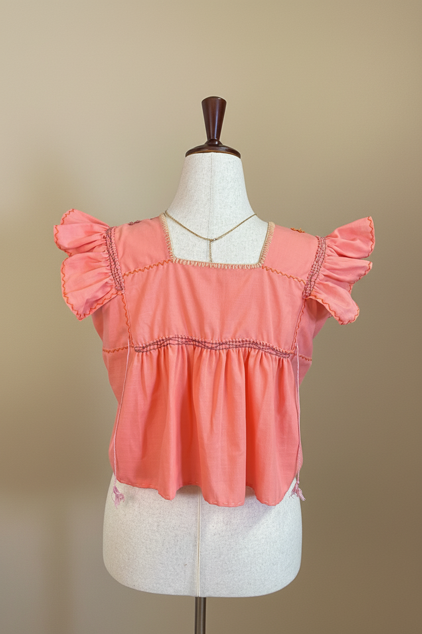 Blusa Coral - Vista Trasera