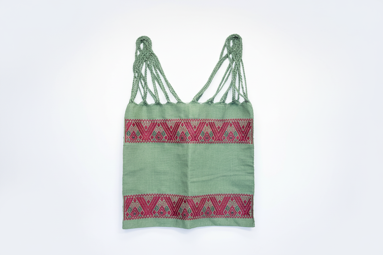 Bolsa artesanal fondo blanco