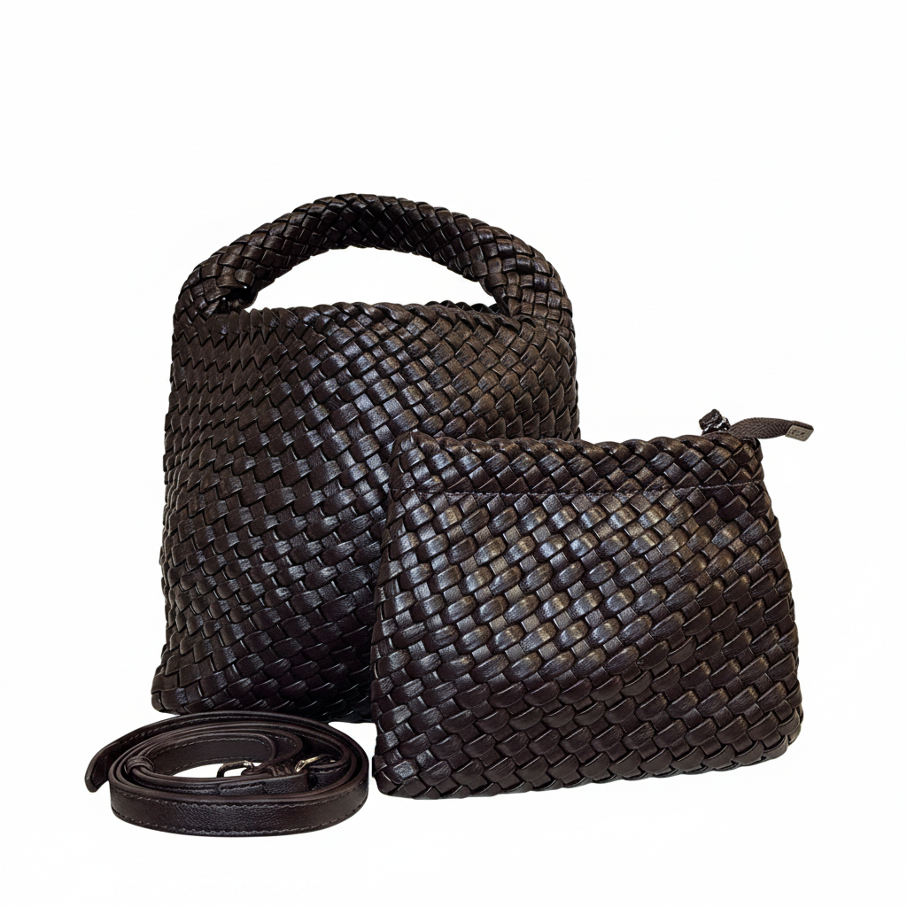 Bolsa Kelly Chocolate - Fondo Blanco