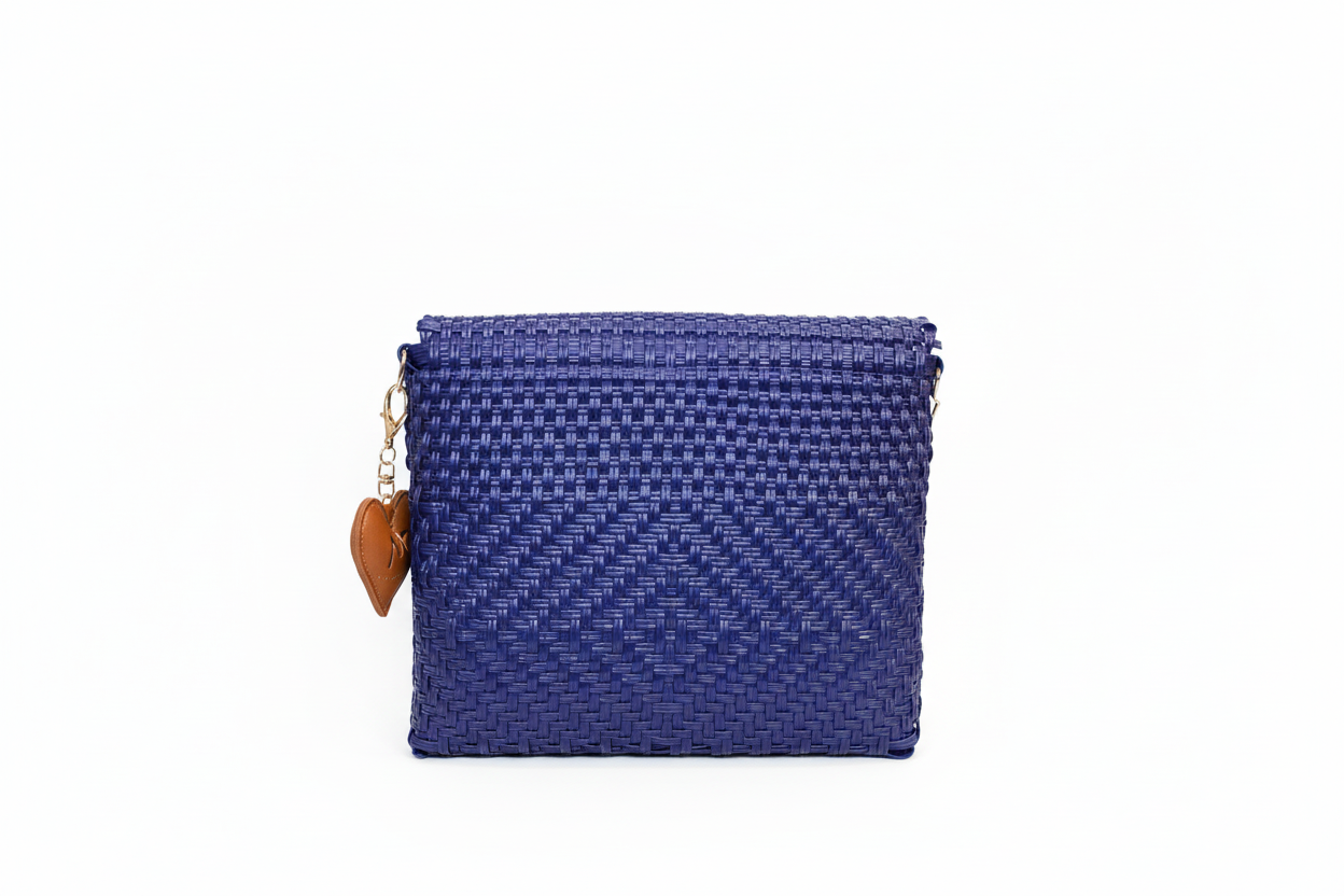 Carteron Lola Azul vista trasera con fondo blanco