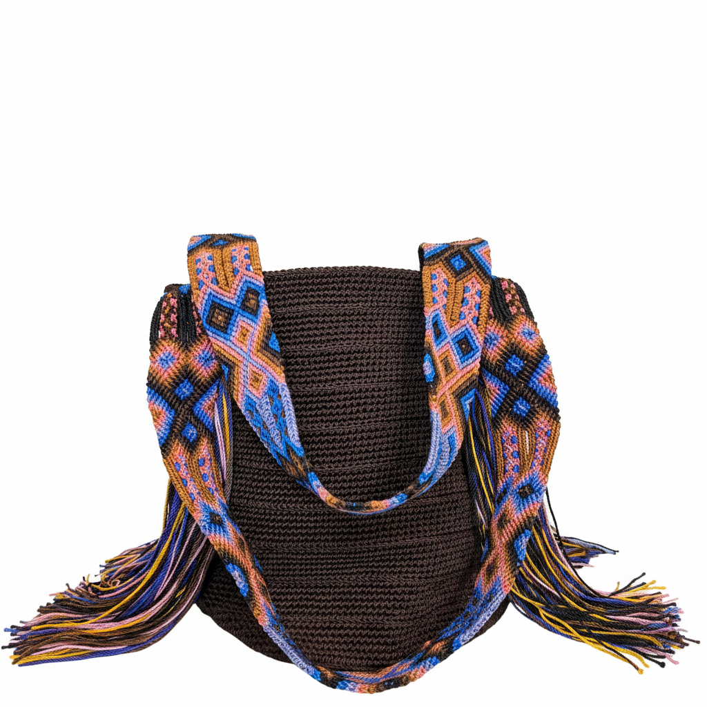 Bolsa Wayuu Tejida Doble Asa