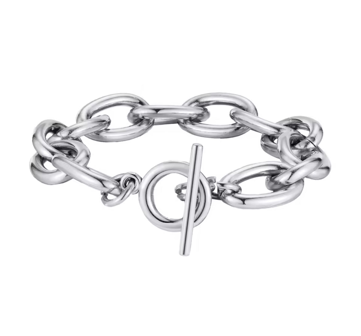 Brazalete Chunky Plata