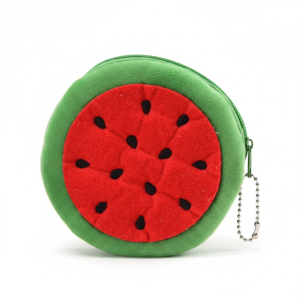 Round watermelon coin purse