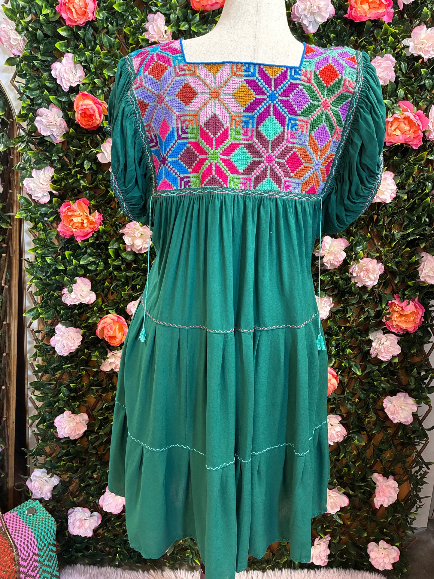 Vestido Punto de Cruz