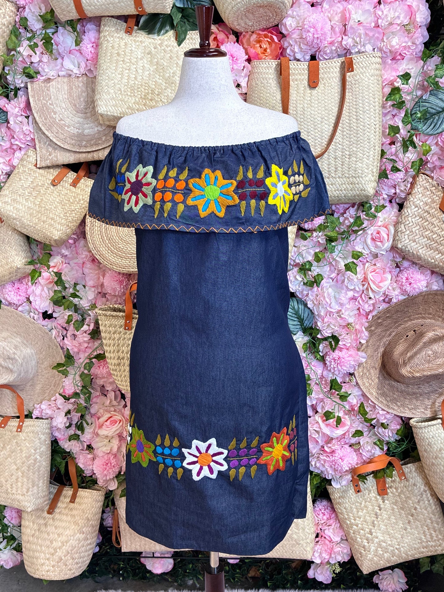 Vestido en Tela de Mezclilla M