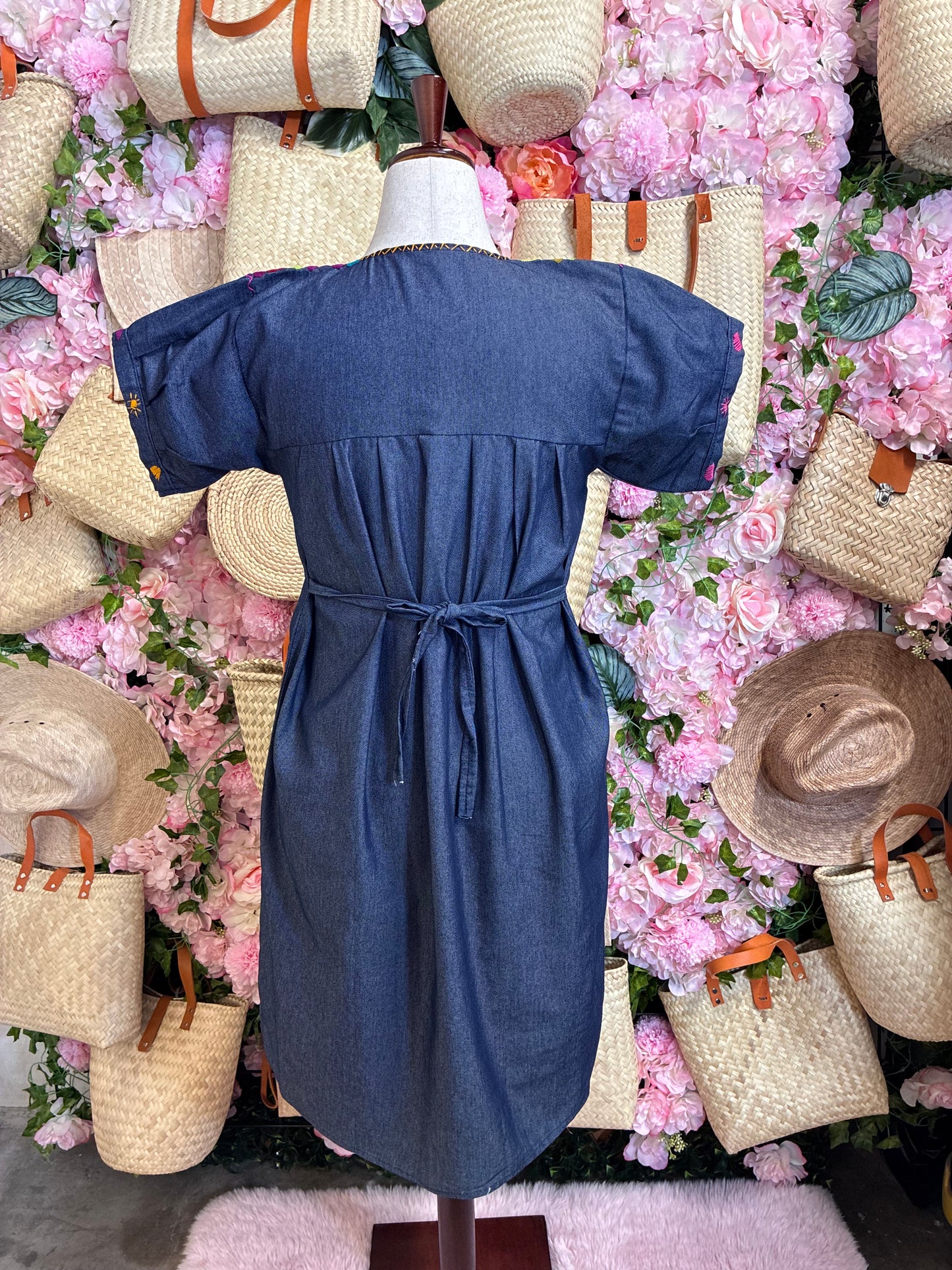 Vestido en Tela de Mezclilla M