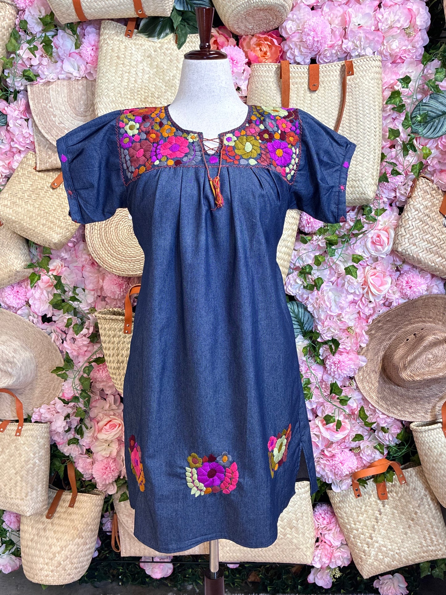 Vestido en Tela de Mezclilla M