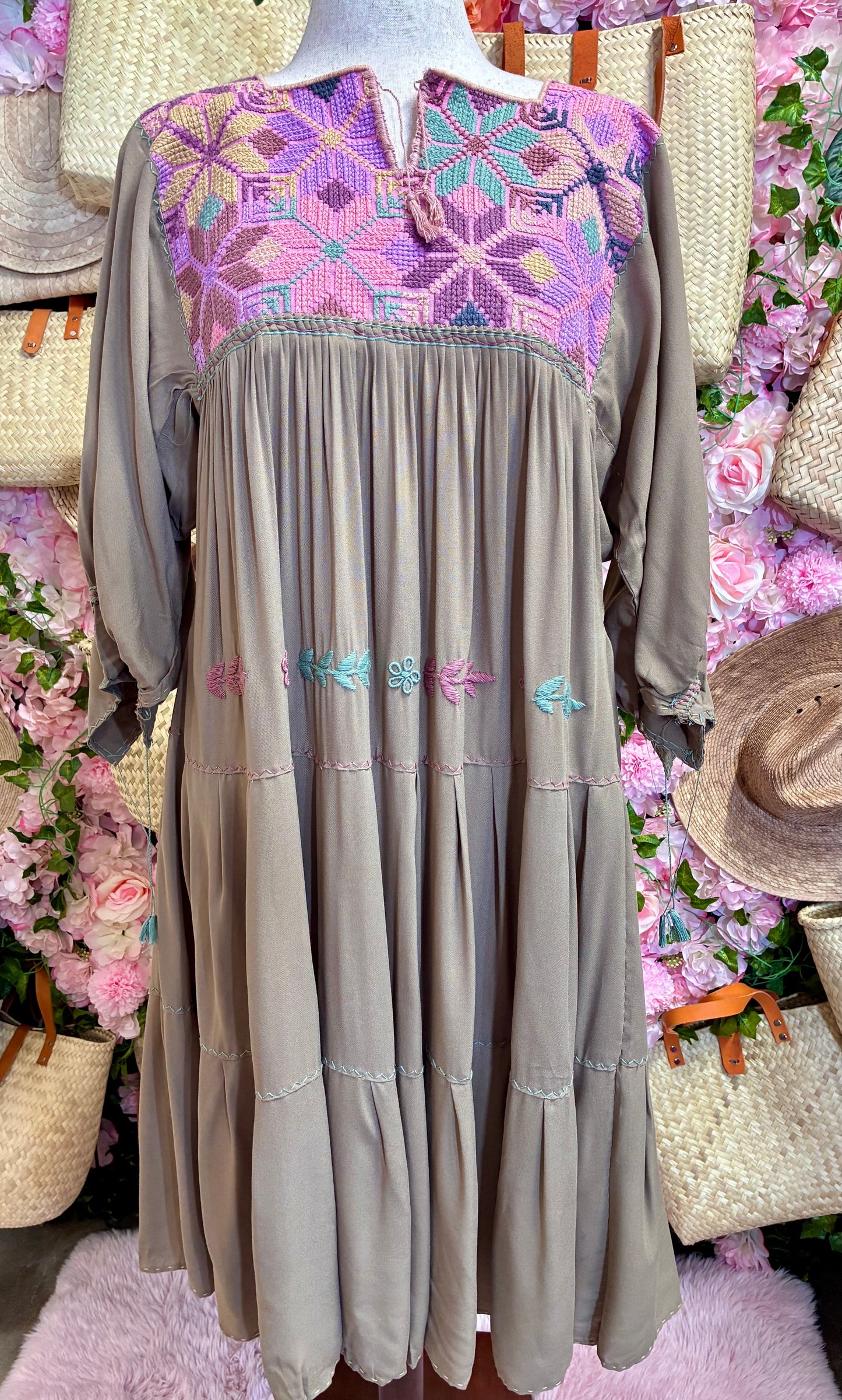 Vestido Punto de Cruz L