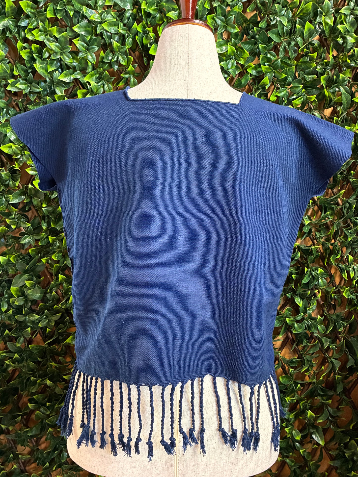 Blusa en Telar de Cintura & Bordado Rococó Monocromático