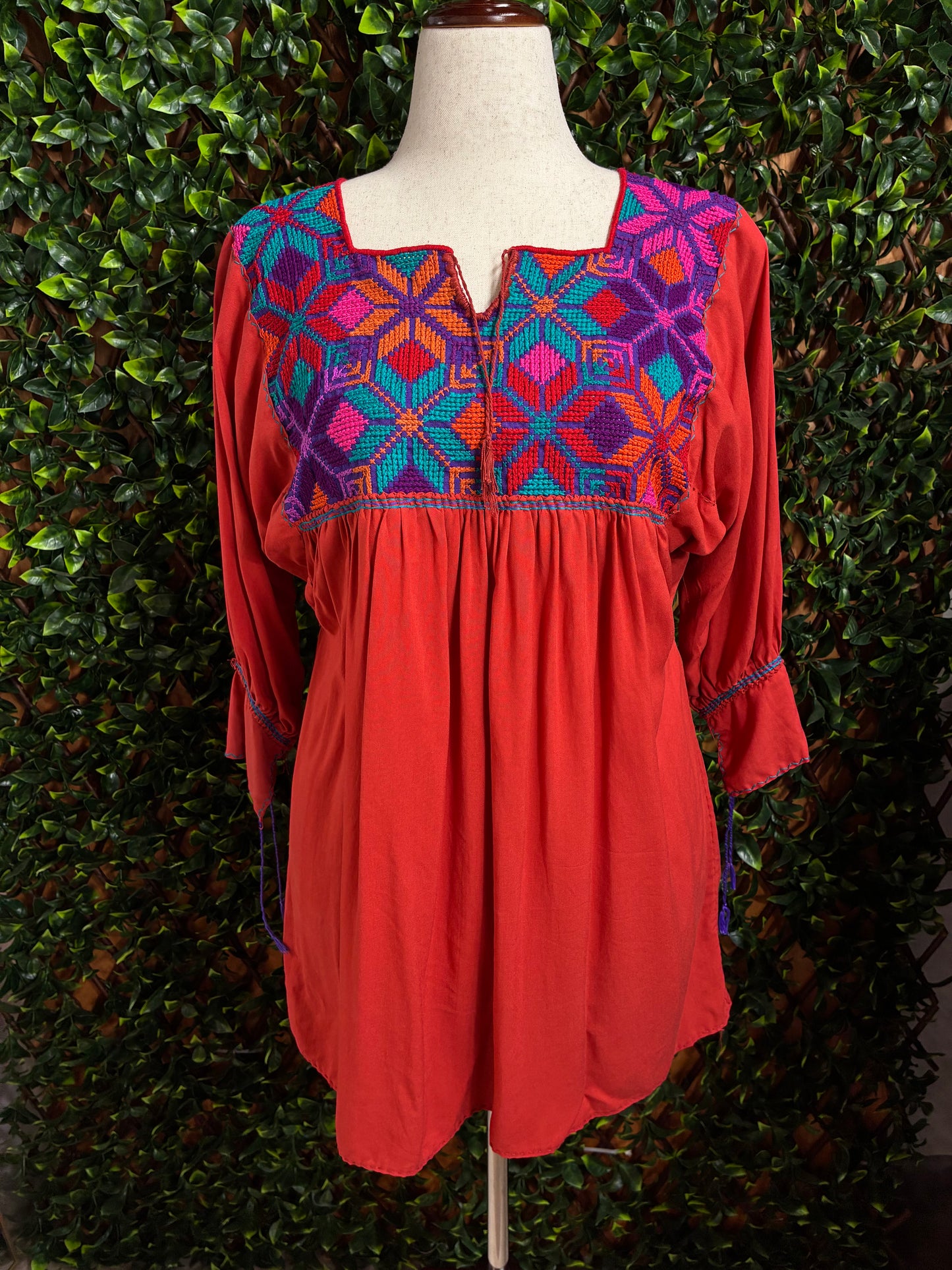 Blusón Artesanal Punto de Cruz