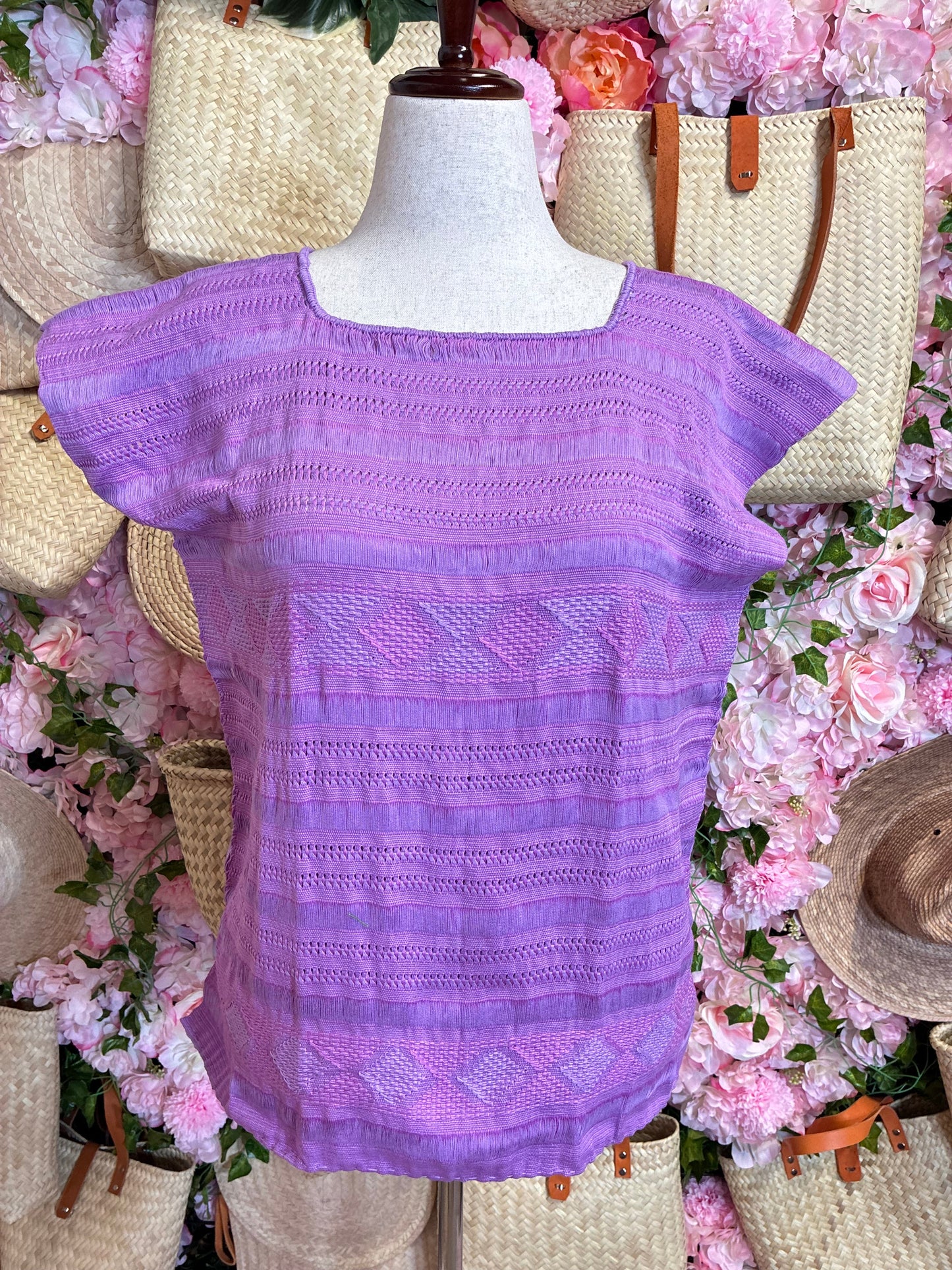 Blusa en Telar Deshilado M/L