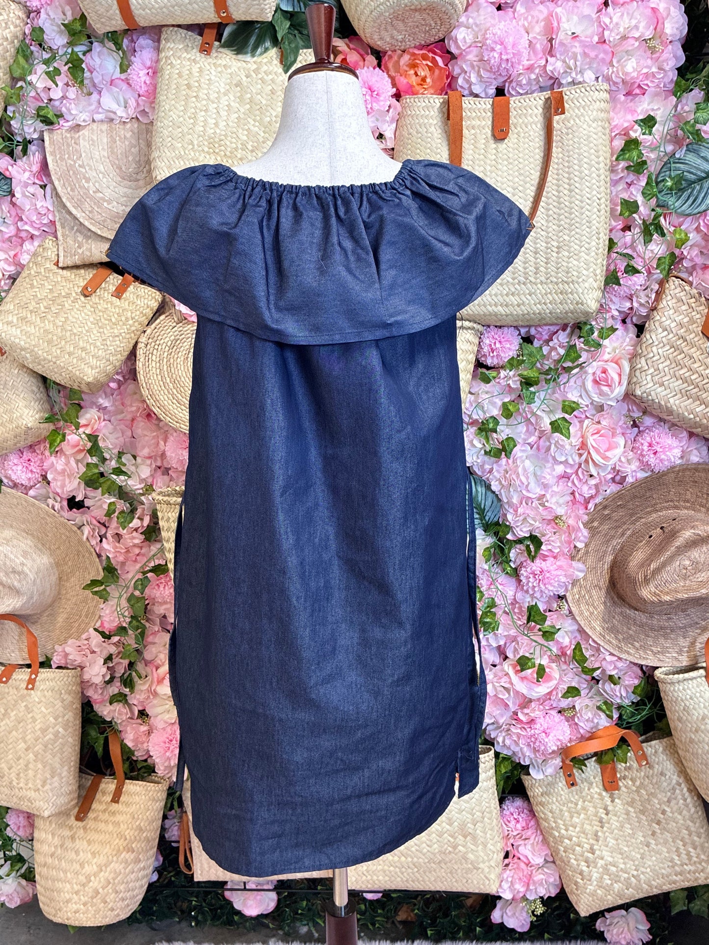 Vestido en Tela de Mezclilla M