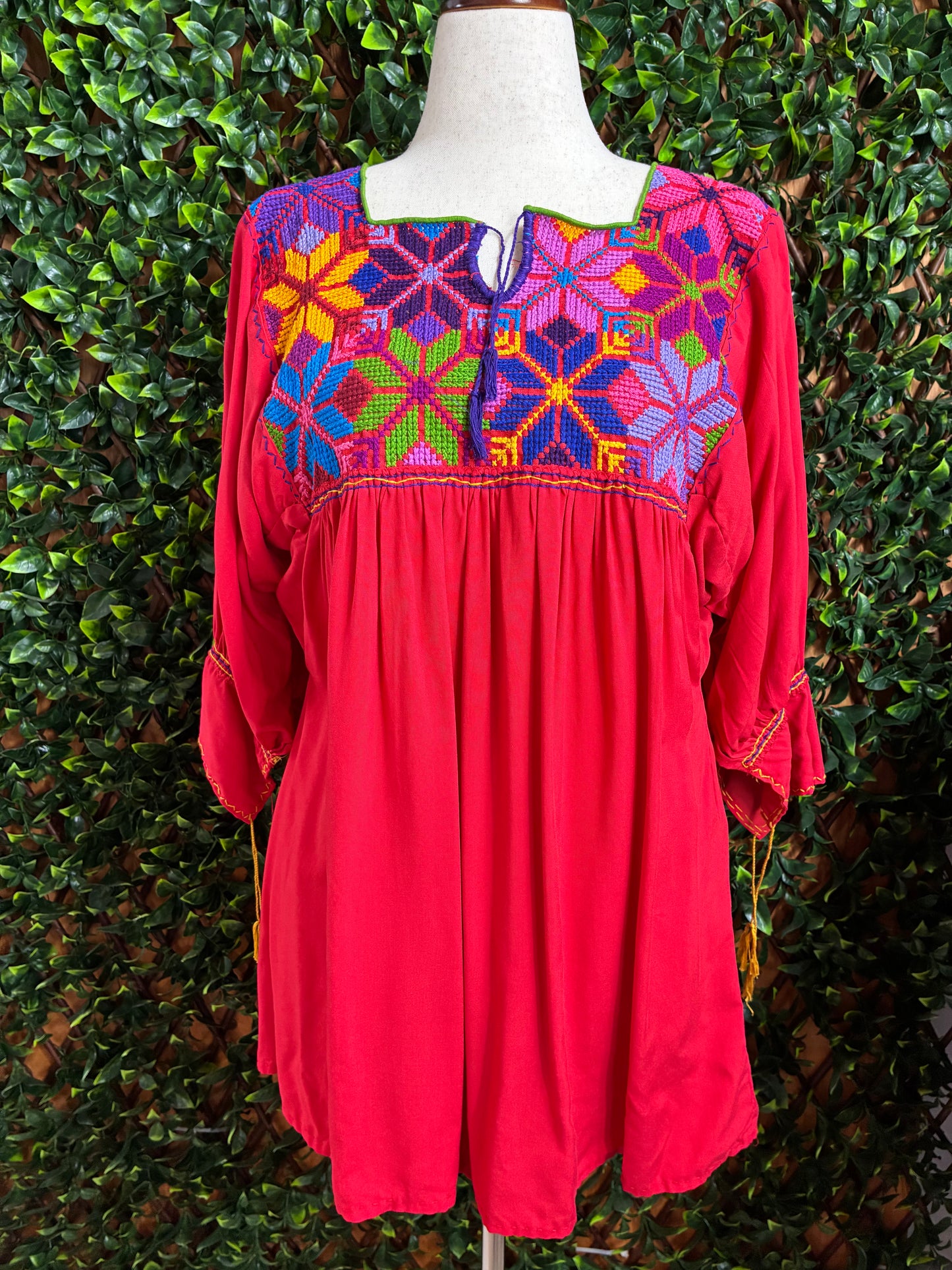 Blusón Artesanal Punto de Cruz