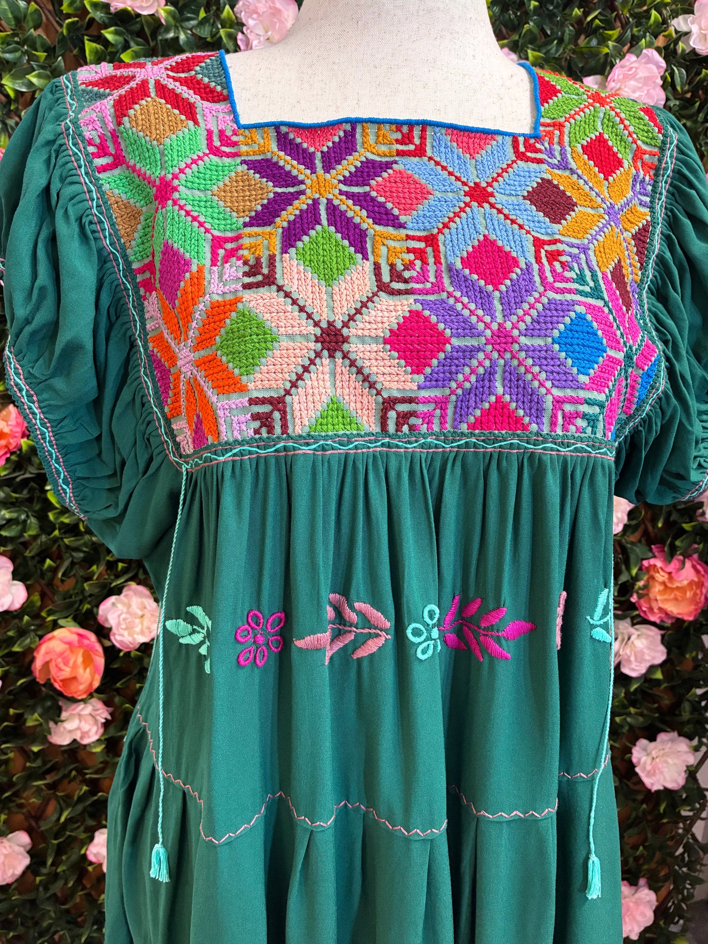 Vestido Punto de Cruz