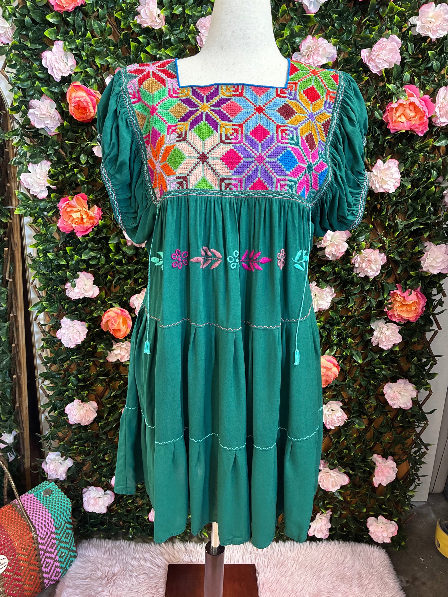 Vestido Punto de Cruz