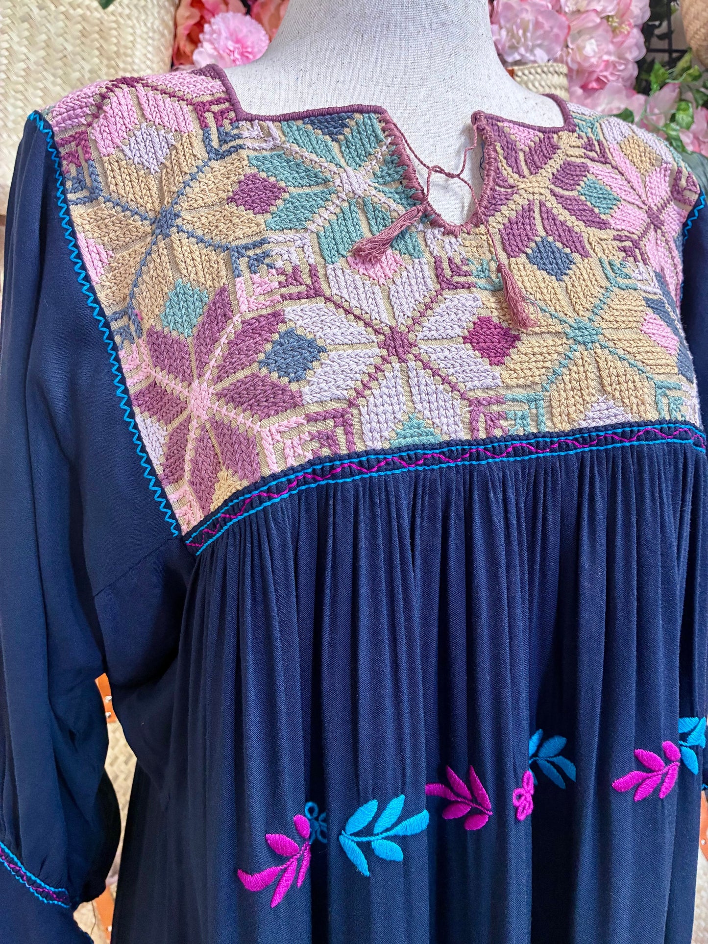 Vestido Punto de Cruz XL