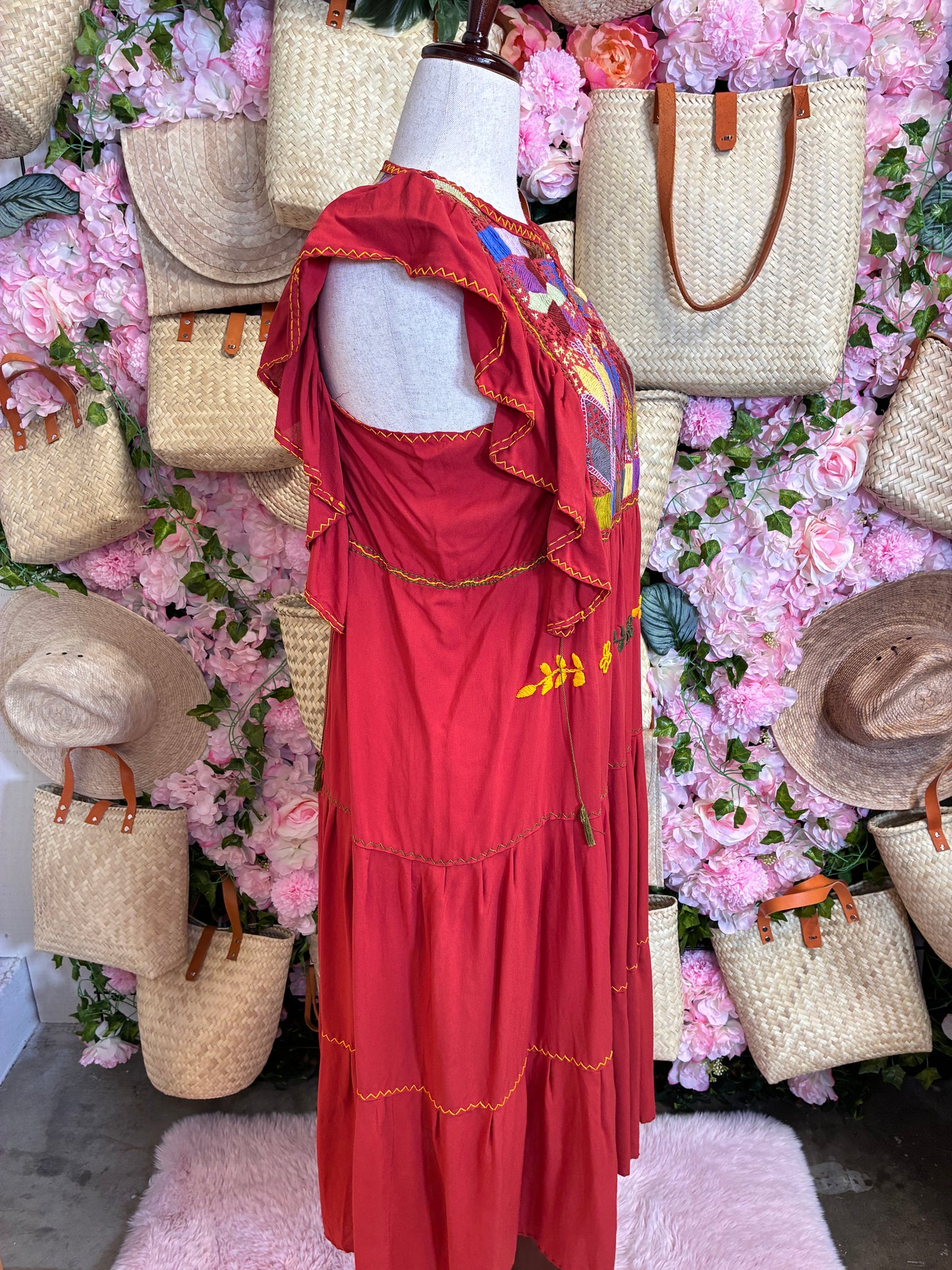 Vestido Bordado de Milpa