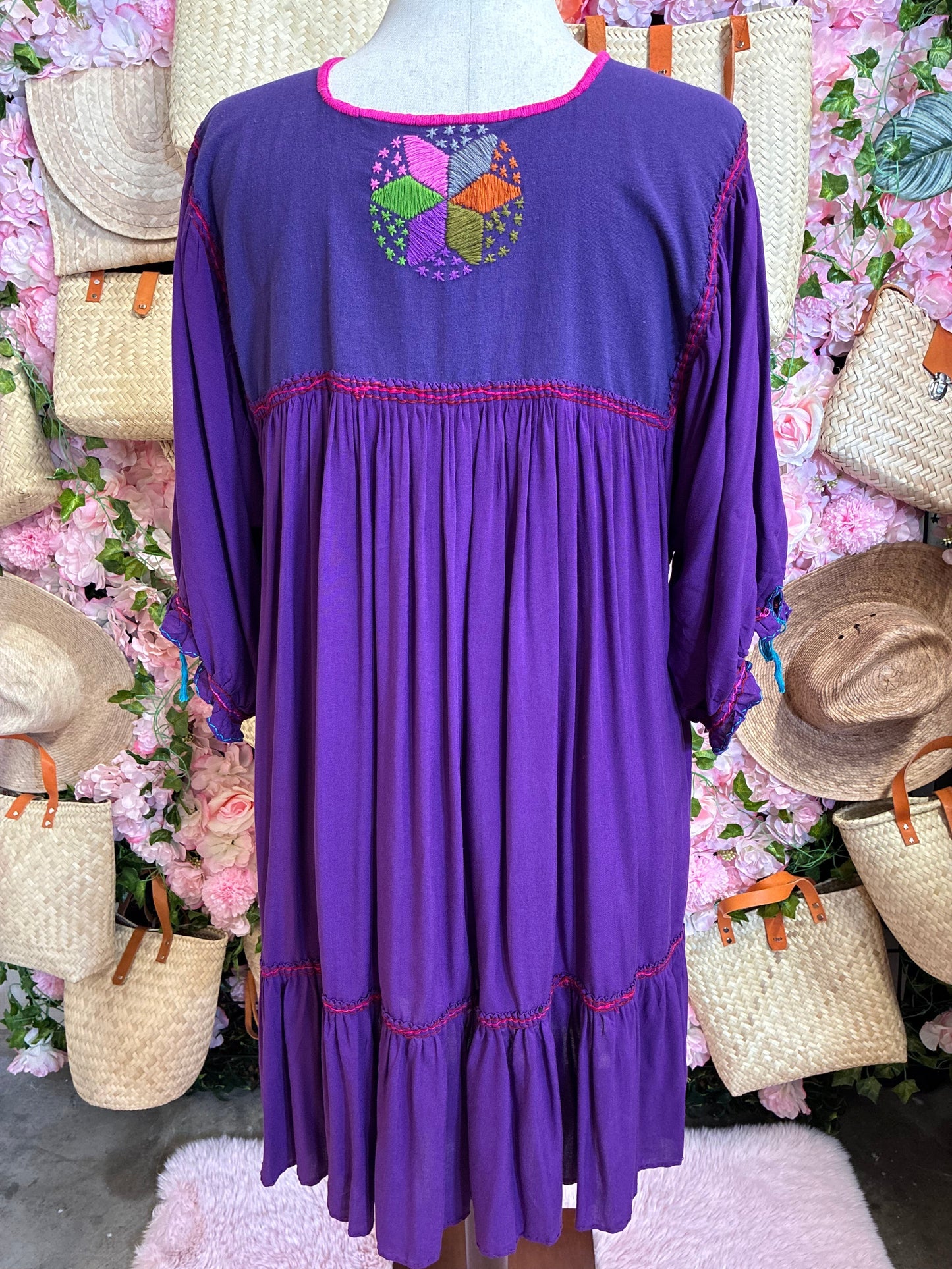 Vestido Bordado de Milpa