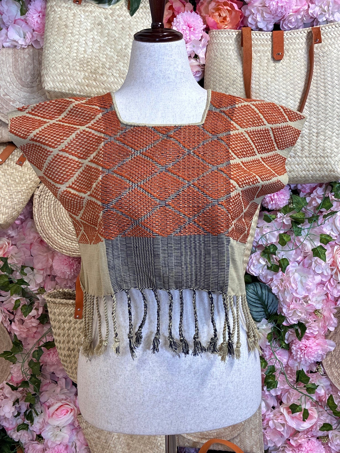 Crop Top Telar de Cintura S