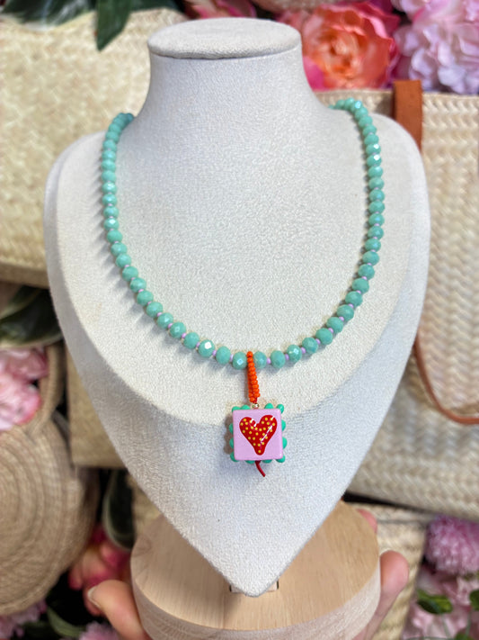 Collar Cuadro de Verano