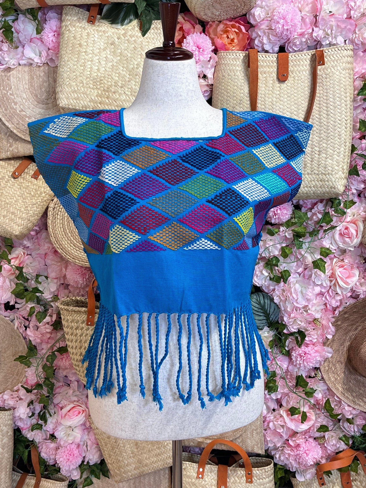 Crop Top Telar Deshilado S