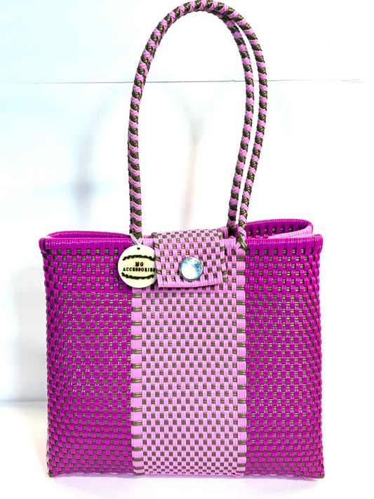 Bolsa María - Tote Artesanal de Plástico Reciclado