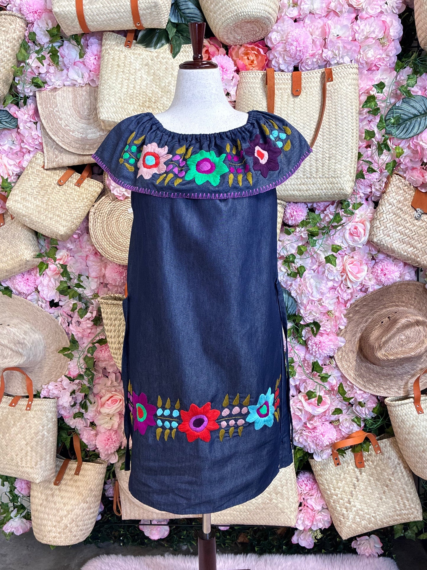 Vestido en Tela de mezclilla M