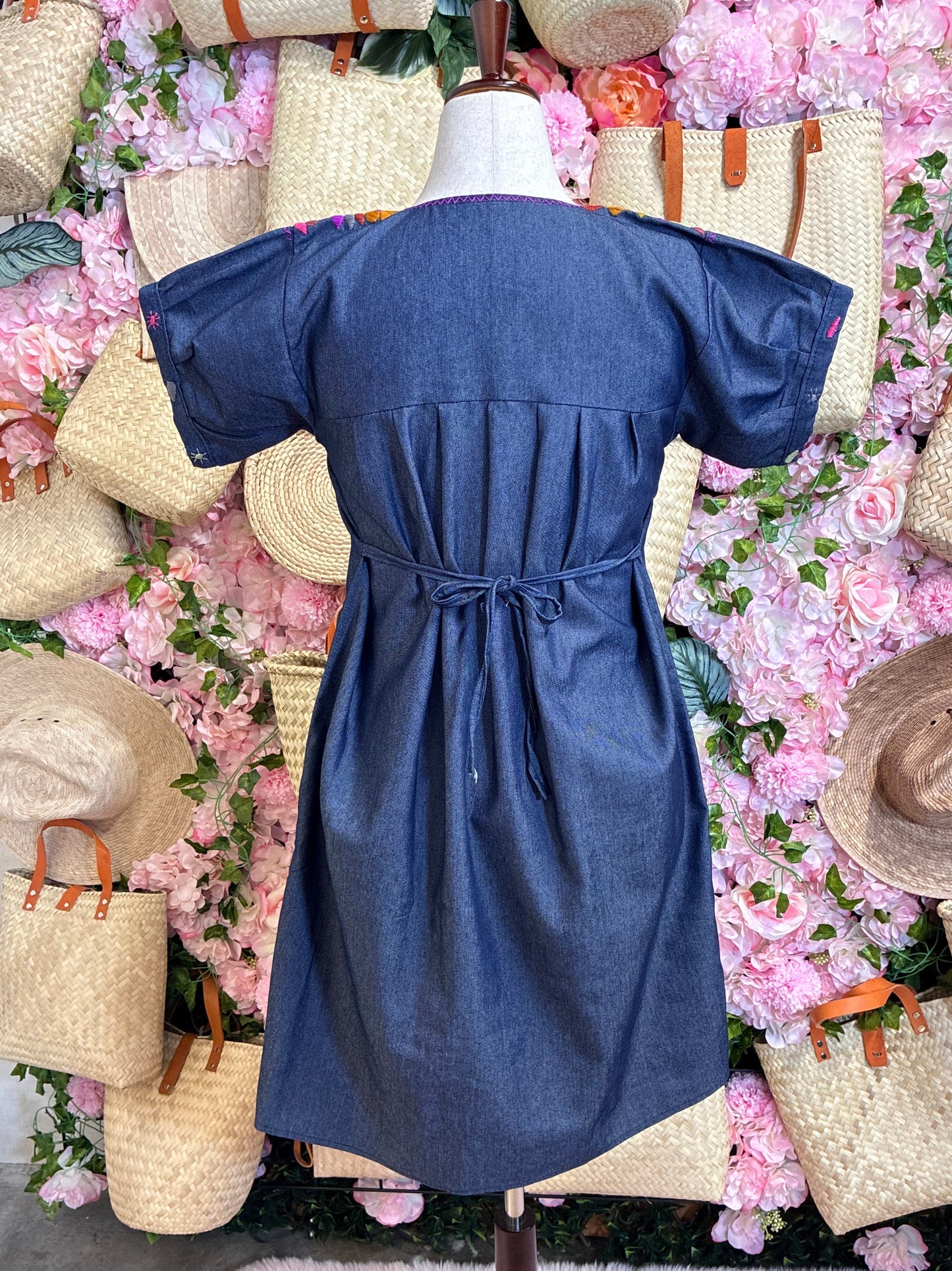Vestido en Tela de Mezclilla M