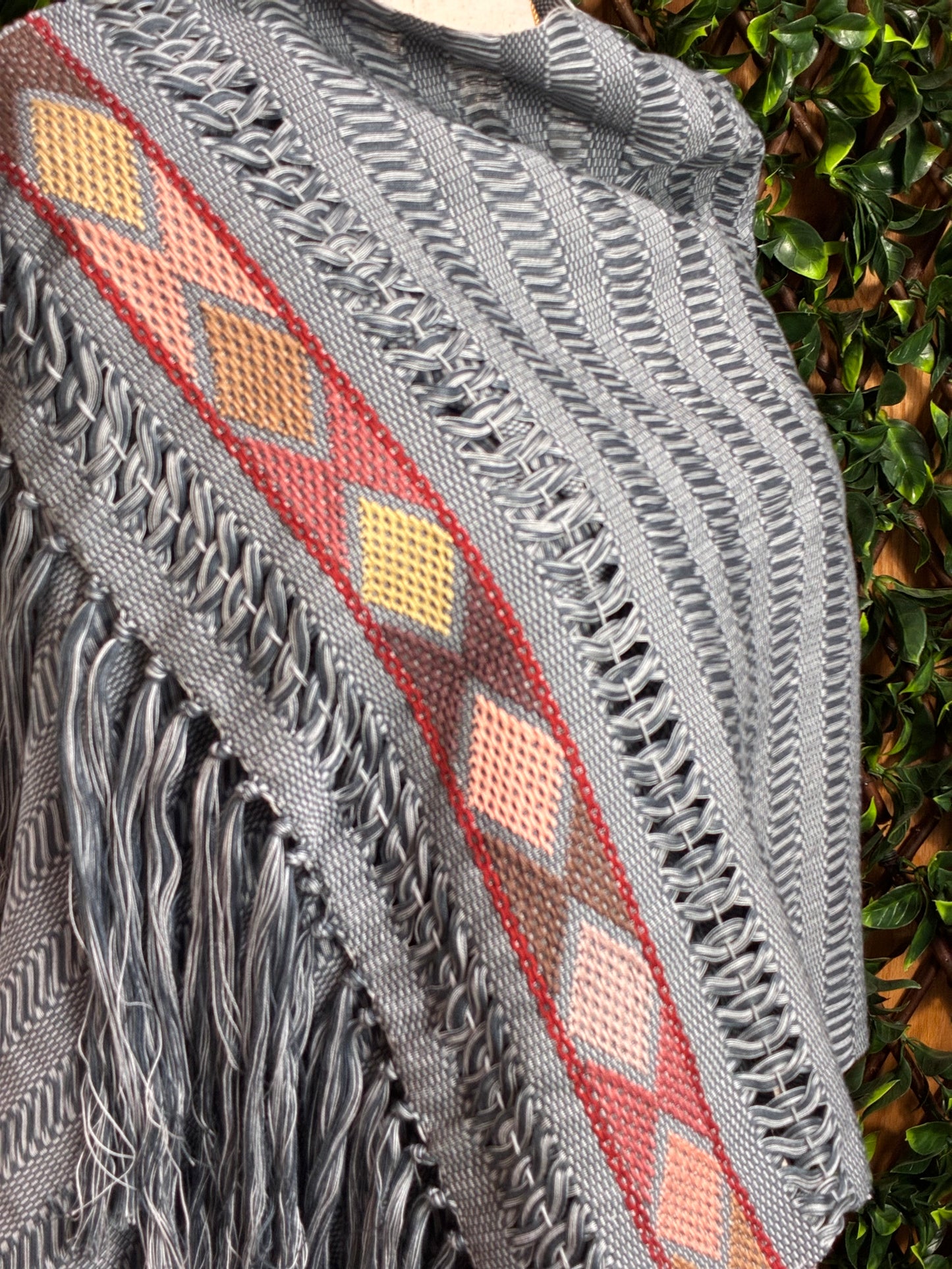 Rebozo Artesanal de Telar de Cintura