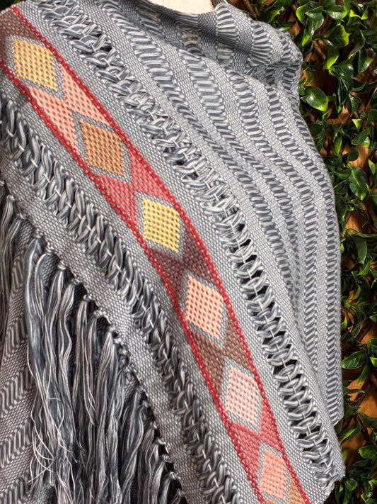 Rebozo Artesanal de Telar de Cintura