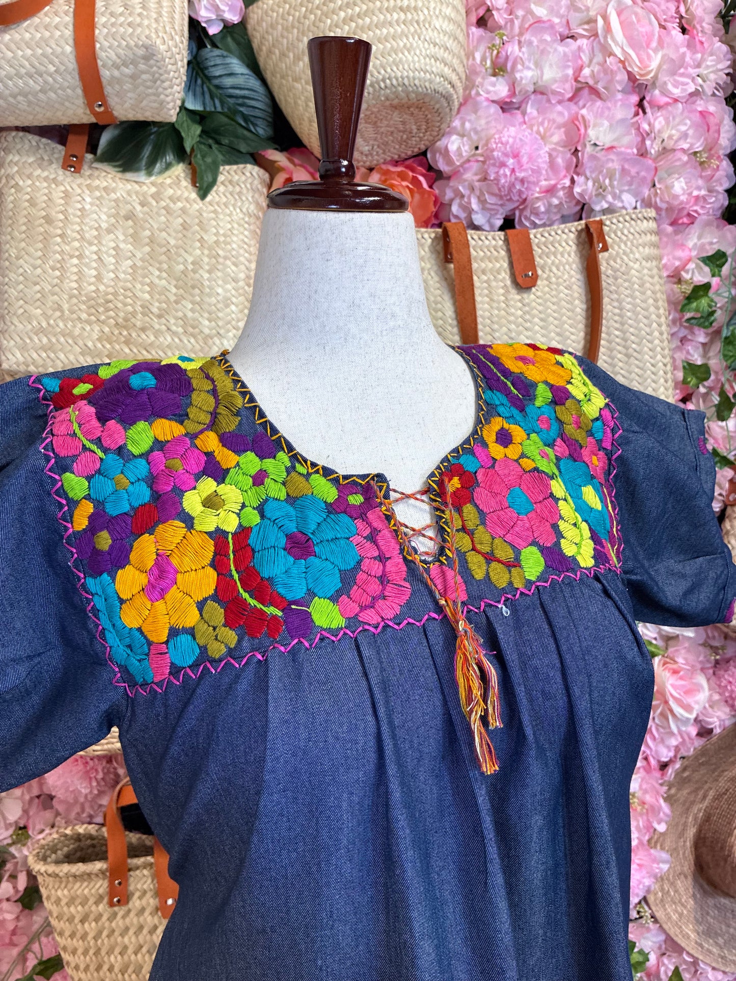 Vestido en Tela de Mezclilla M