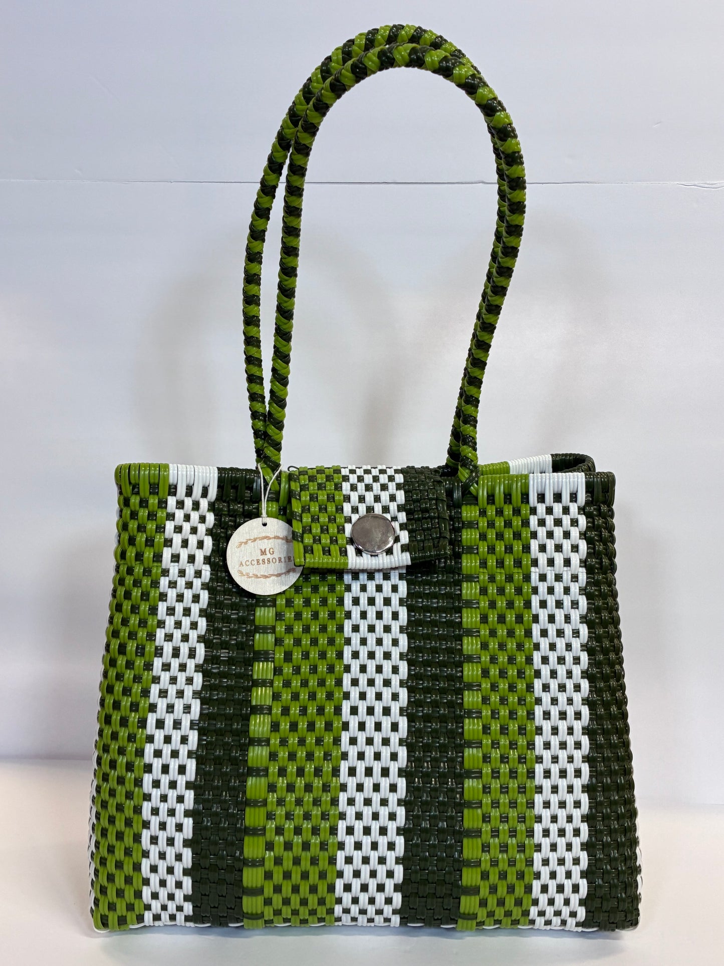 Bolsa María - Tote Artesanal de Plástico Reciclado