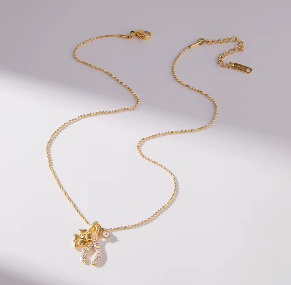 Collar con Dijes de Buena Suerte