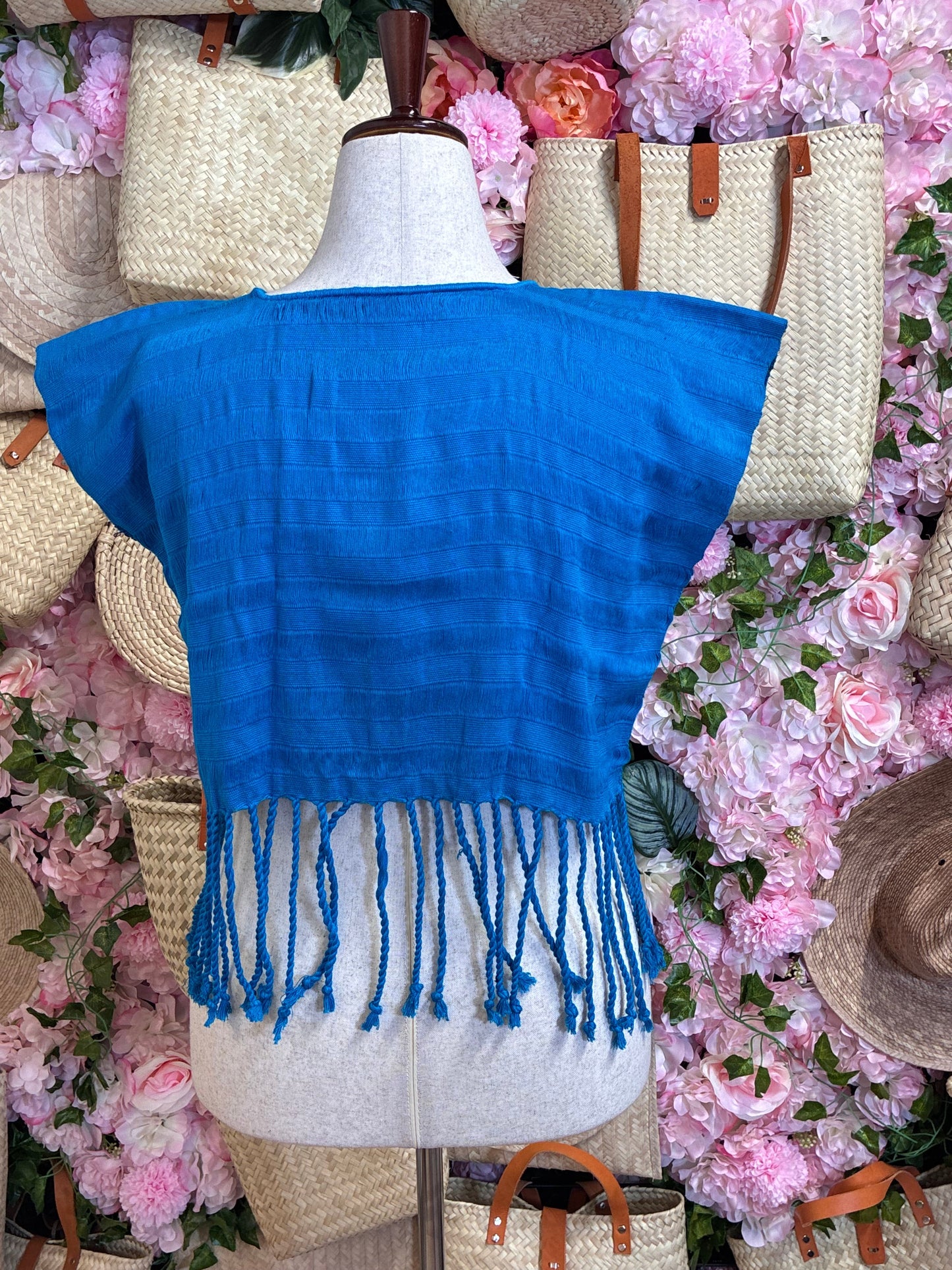 Crop Top Telar Deshilado S