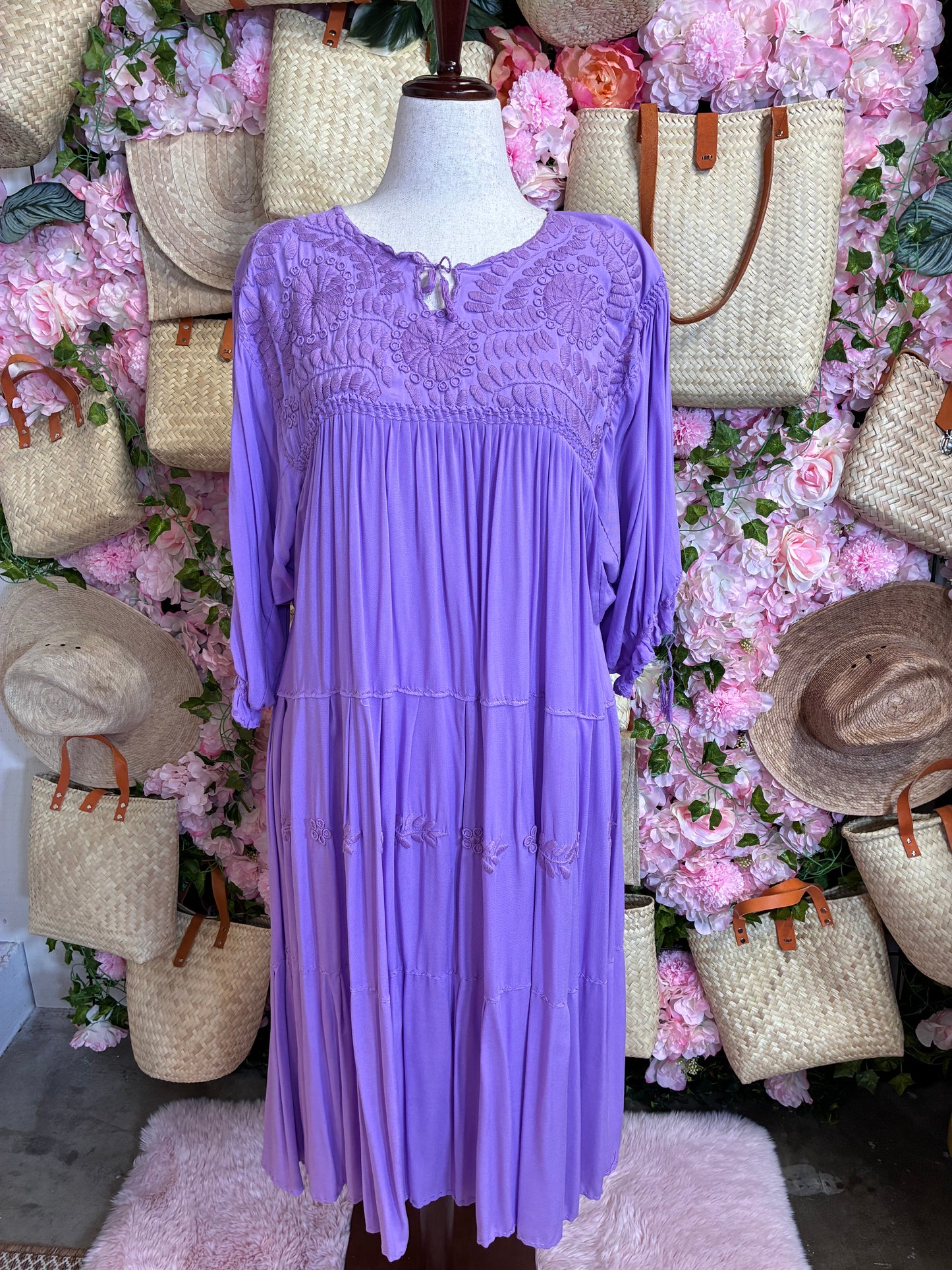 Vestido Bordado Rococó