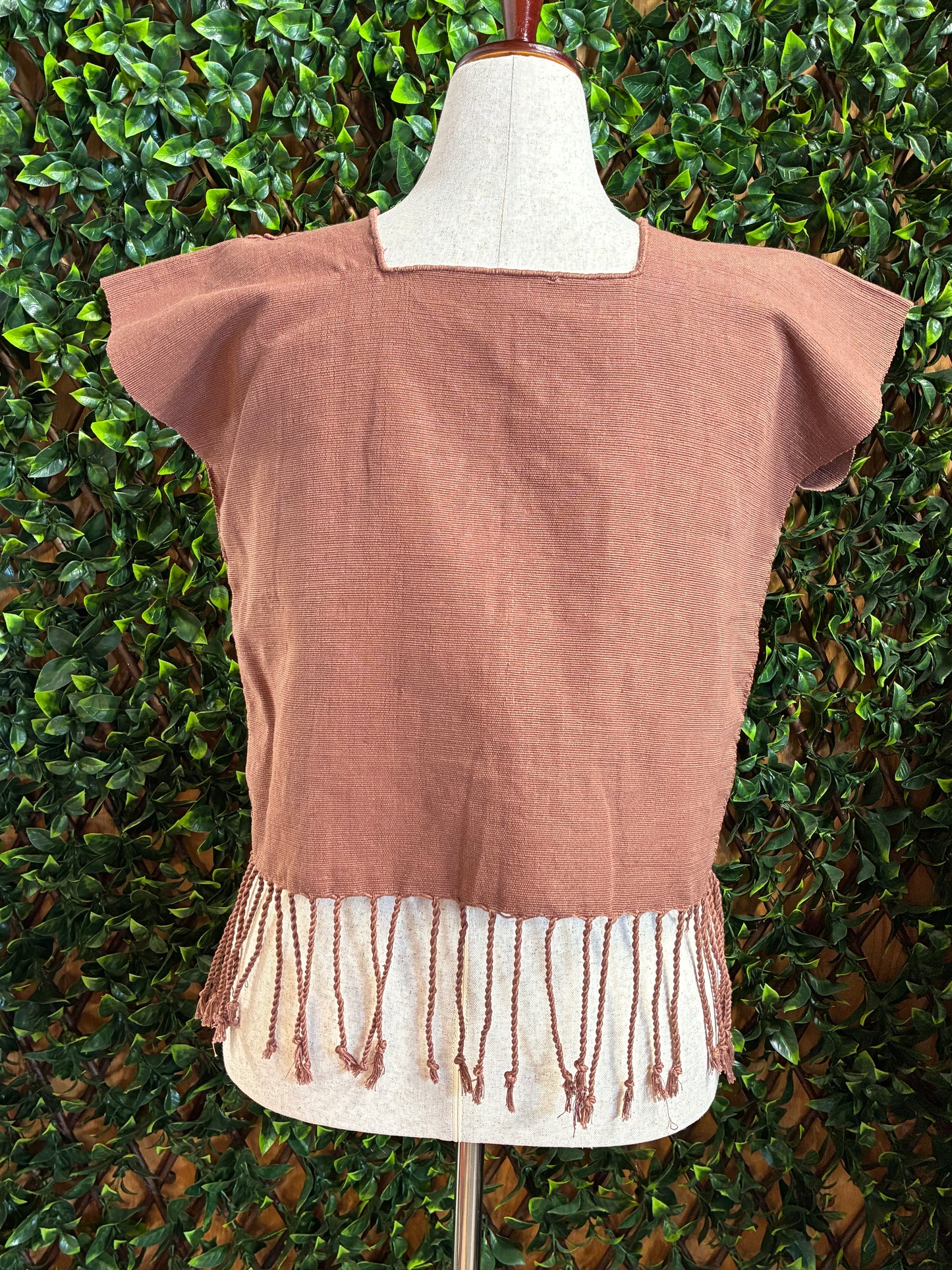 Blusa en Telar de Cintura & Bordado Rococó Monocromático