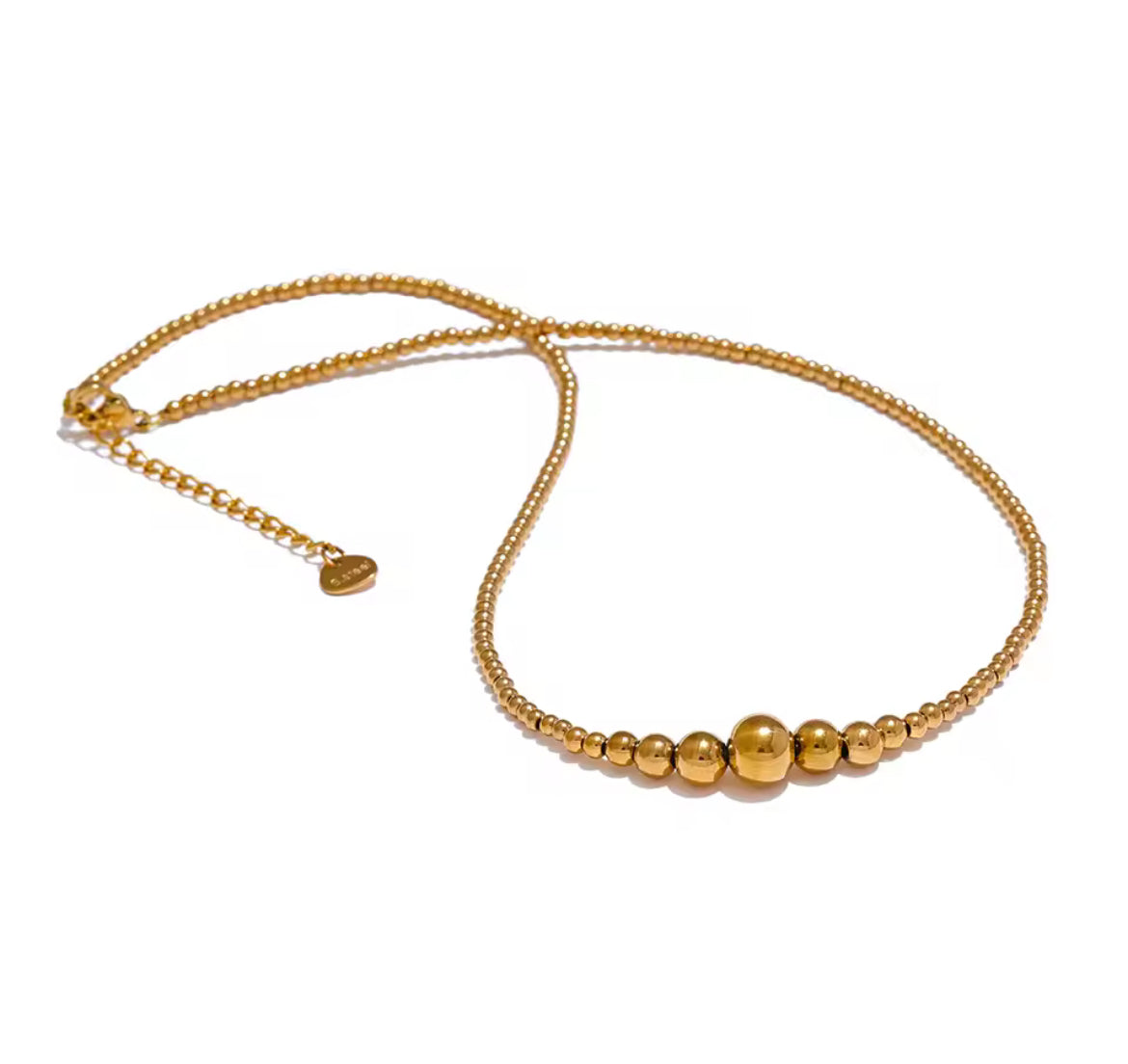 Collar Balín Degradado Oro y Plata