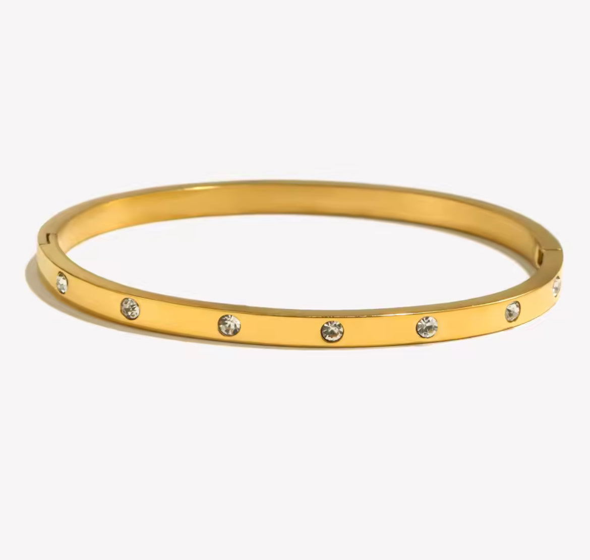 Bangle Zirconia Intercalado