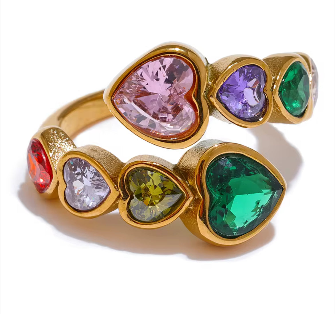 Anillo Corazón Zirconia