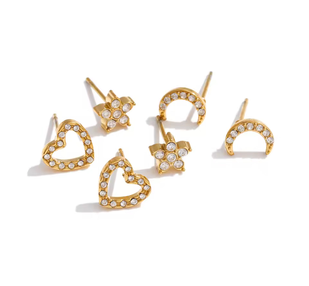 Mini Aretes con Zirconia