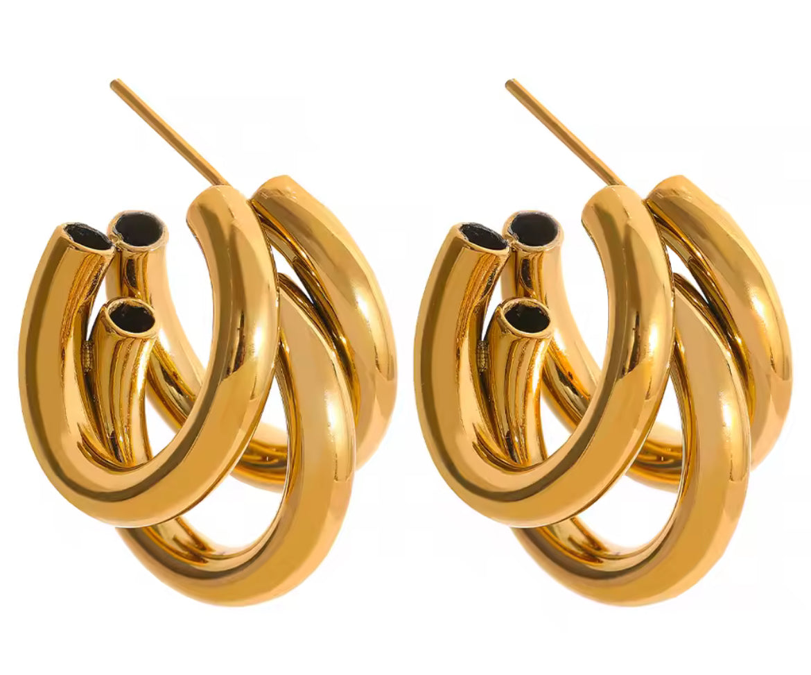 Aretes Triple Aro